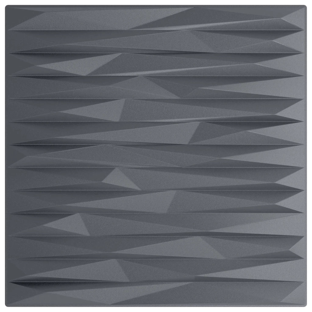Pannelli da parete 12 pz 50 x 50 cm Grigio pietra Schiuma XPS 42046081