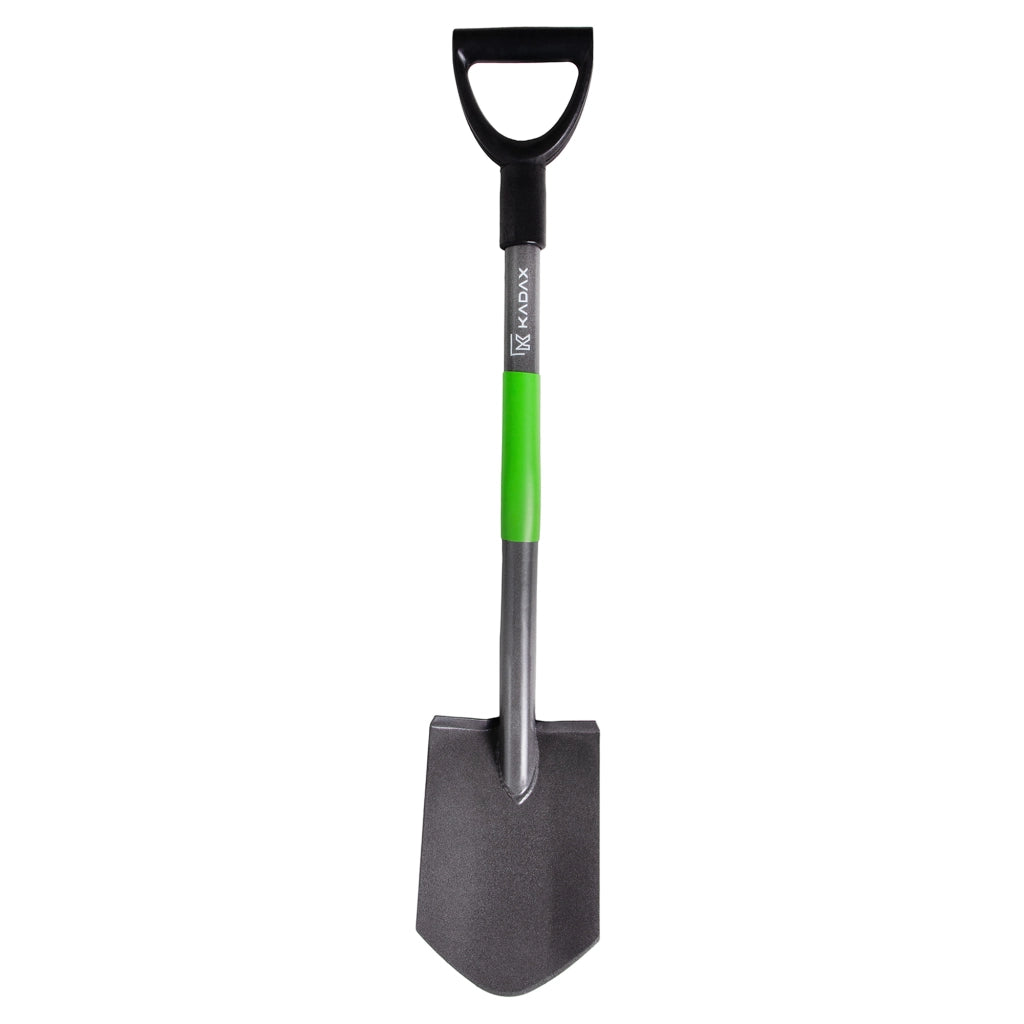 Pala da giardino ergonomica KADAX, affilata, 84 cm, in metallo, con manico appuntito.