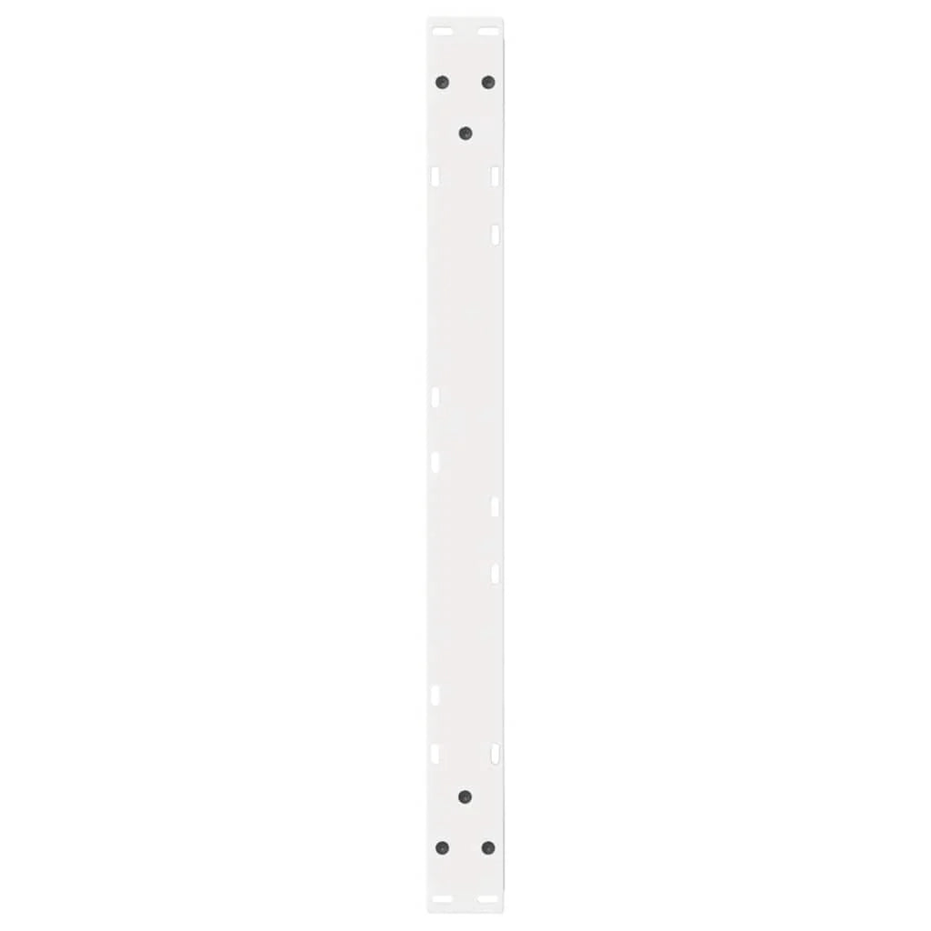 Set di 2 eleganti gambe per tavolino moderno 70 x 42-43,3 cm in acciaio bianco 02_0056999