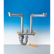 Sifone spazio 2 s 2  d50 tubo pp metallizzato lira 9.6923.11