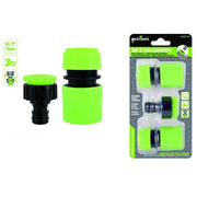 Trade Shop - Set 3pz Raccordo Giunzione Connettore Rapido Adattatore 1/2" Tubo Giardino 97767 -