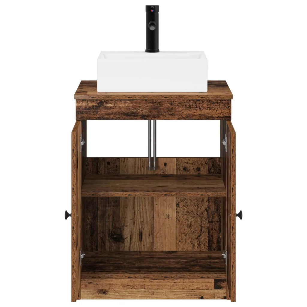 Set di mobili per il bagno Legno antico Legno ingegnerizzato 3404256