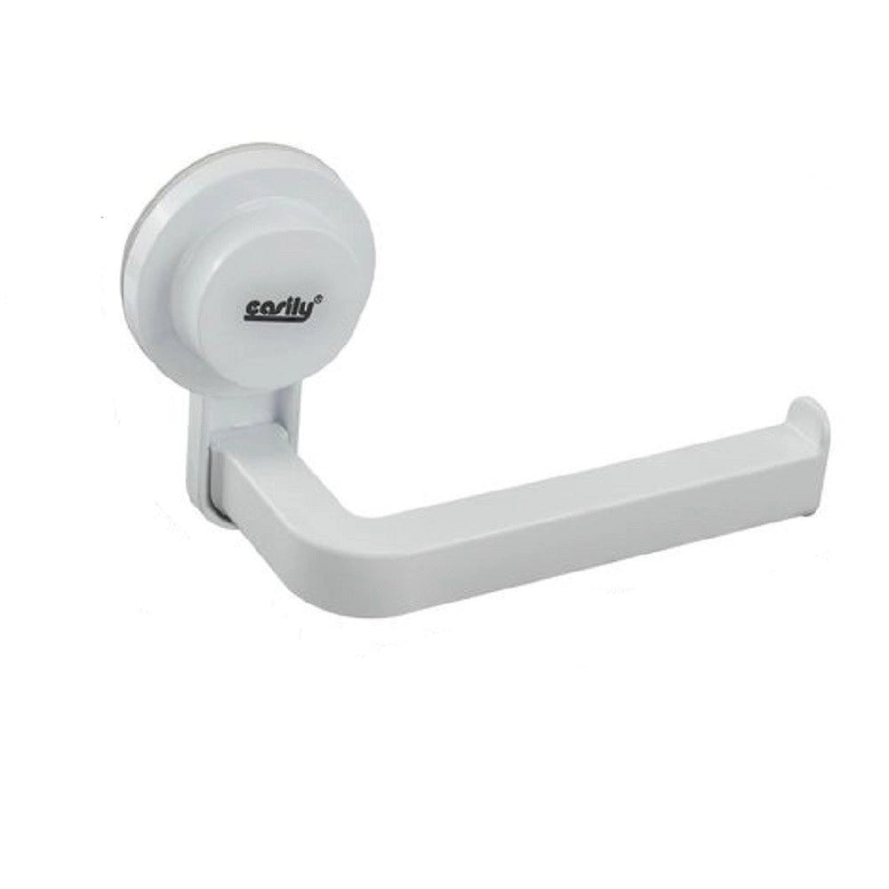 Trade Shop - Porta Rotolo Carta Igienica Wc Toilette Bagno Con Attacco A Ventosa Parete 59543 -