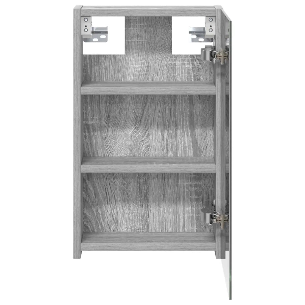 Mobiletto per specchio da bagno Grigio Sonoma 30 x 10,5 x 50 cm 889012