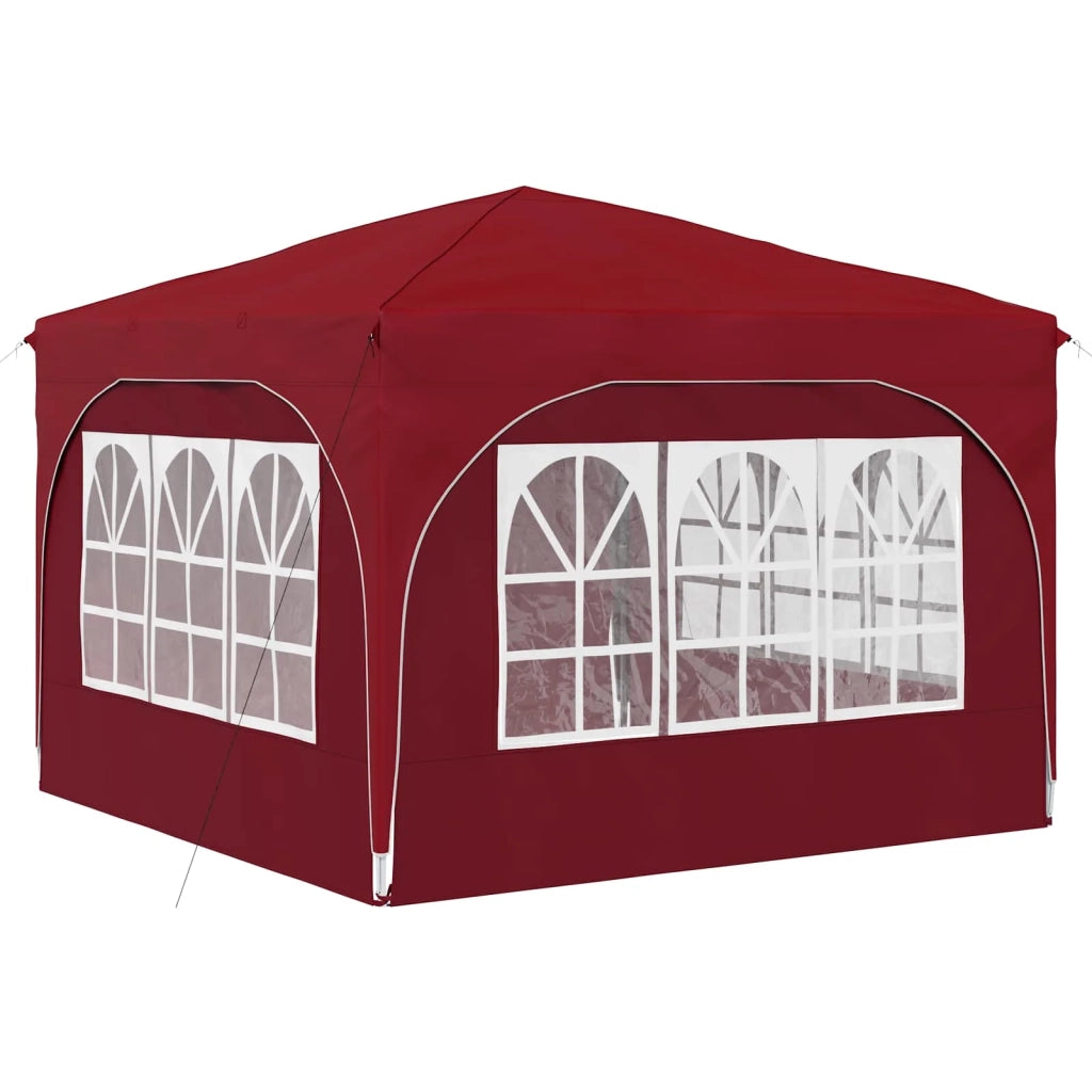 Tenda per feste a pop-up 290 x 290 x 245 cm Borgogna 42019873
