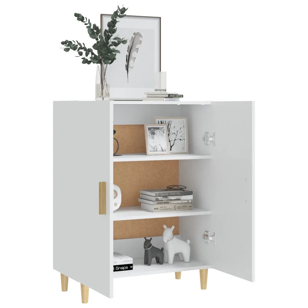 Credenza Bianca 70x34x90 cm in Legno Multistrato 812096