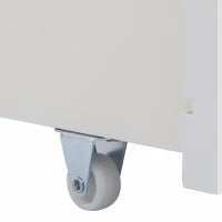 Letto Singolo con Cassetti e Rete a Doghe, Libreria, Senza Materasso, 90x200 cm, Bianco