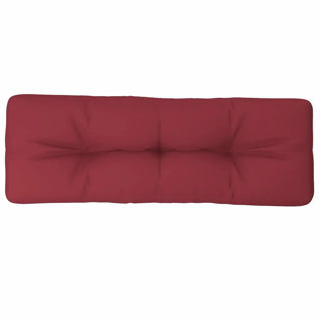 vidaXL Cuscino per Pallet Rosso Vino 120x40x12 cm in Tessuto