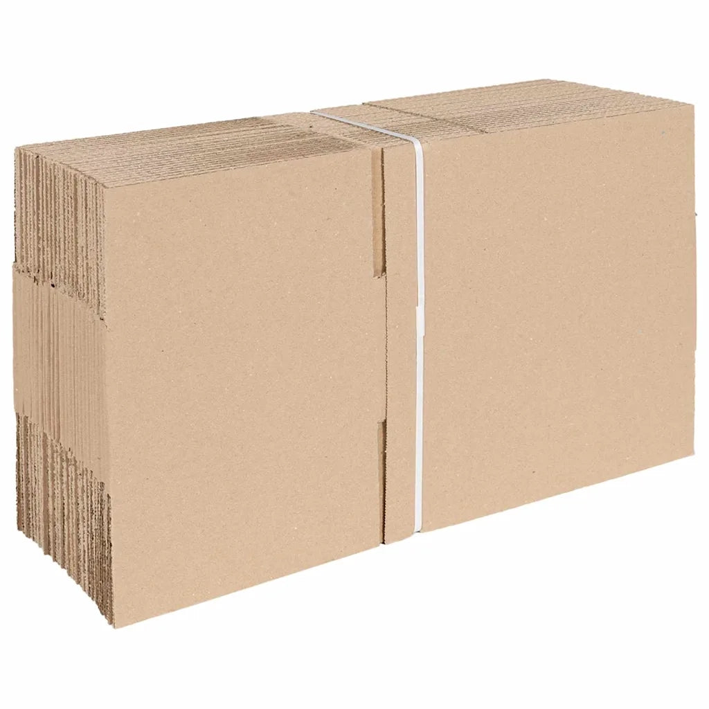 Scatola Pieghevole 50 pcs Naturale 25 x 17,5 x 10 cm Cartone 4106566