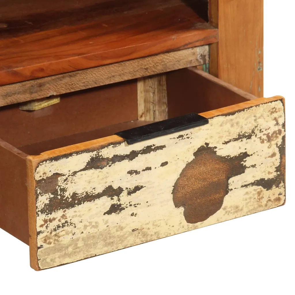 Mobile Porta TV 110x30x40 cm in Legno Massello di Recupero 338028