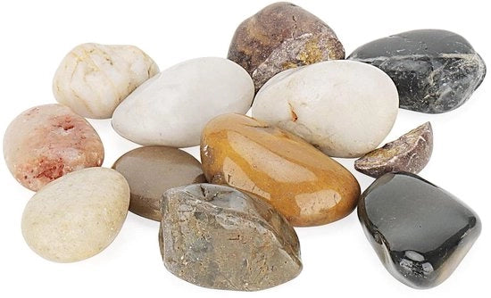 Decorative Pebbles in Diversi Colori - 12 kg - Adatti per Vasi di Piante e Giardini