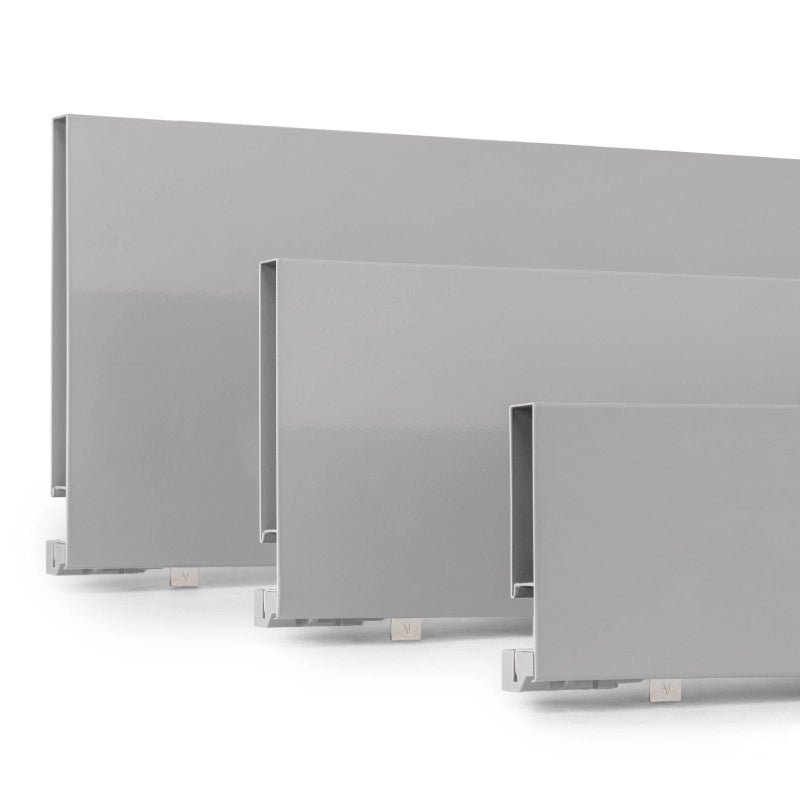 Emuca Cassetto esterno Vertex 40kg altezza 131mm, profondità 450mm, Acciaio, Grigia verniciato