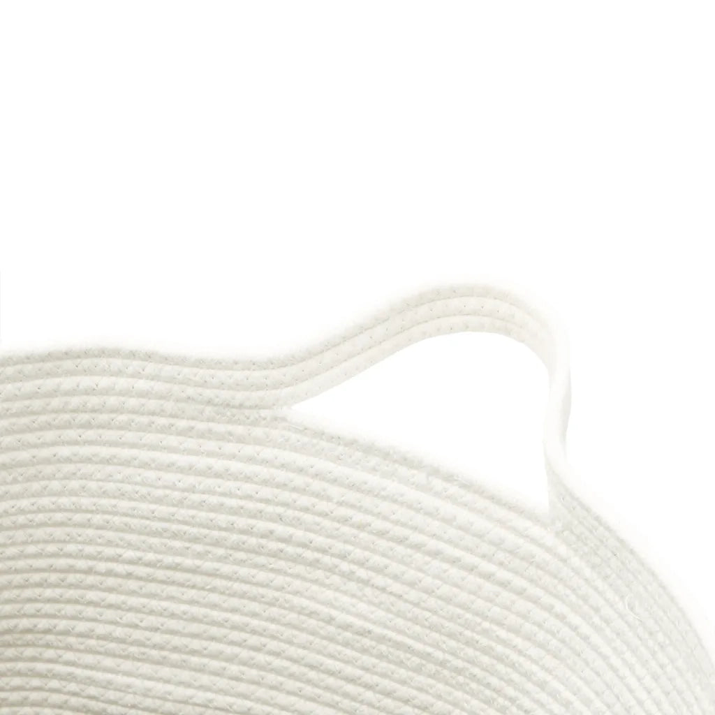 Cestino Portaoggetti Nero e Bianco ?49x65 cm in Cotone CFW3937592