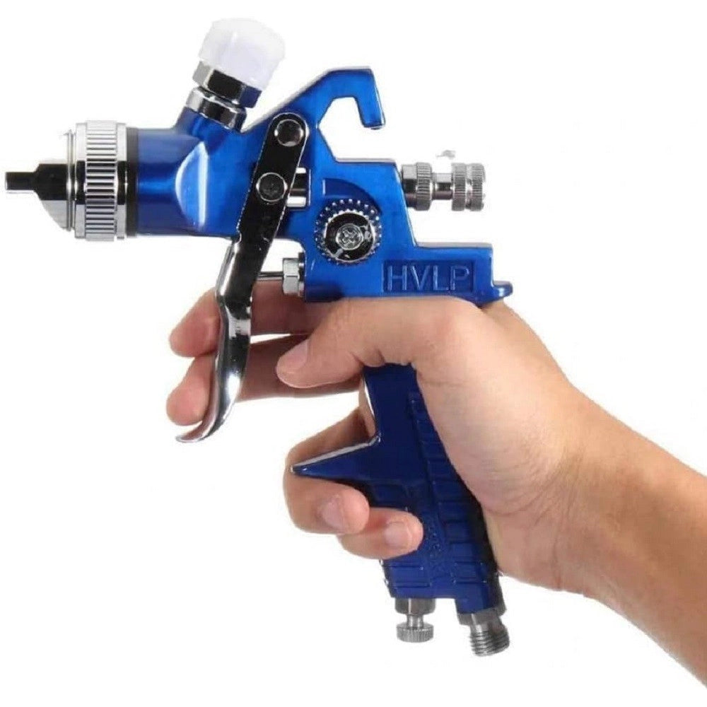 Trade Shop - Aerografo Ad Aria Compressa Ugello 1.7mm Pistola Spruzzo Spray 600ml Verniciare Hvlp -