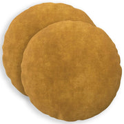 Federa 2 pcs HEERLEN Giallo Ø 60 cm Fleece in microfibra 922977