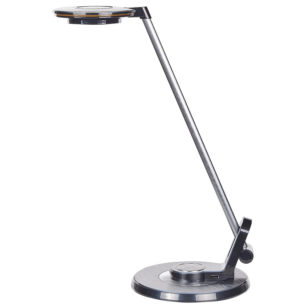 Lampada da soffitto a LED con piastra metallica nera 45 cm supporto USB ufficio soggiorno cameretta
