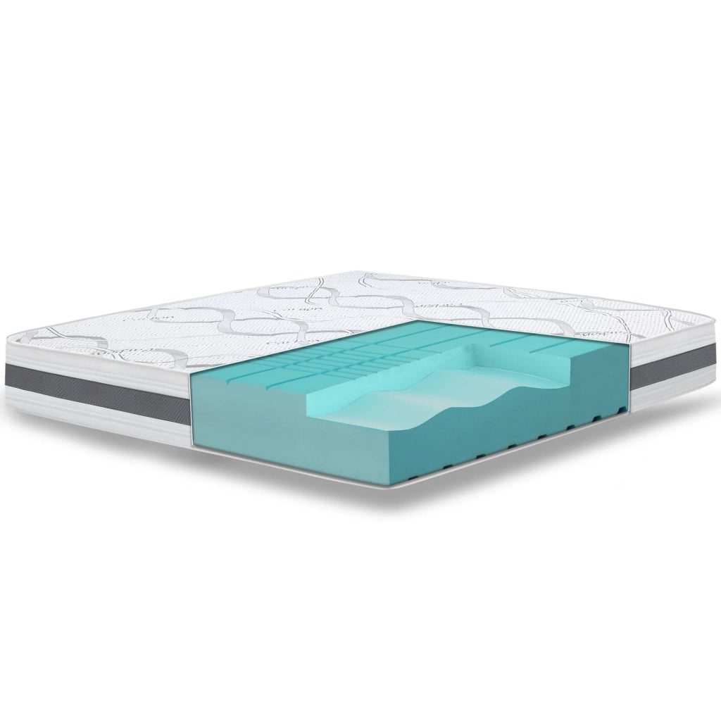 Materasso a Una Piazza e Mezza 125x195 cm a Media Rigidita' | Altezza 16 cm | Tessuto Anallergico e Traspirante | Proprieta' Ortopediche e Automodellanti | Prodotto in Italia