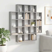 Scaffale da parete Sonoma grigio 100 x 13 x 100 cm 8012249
