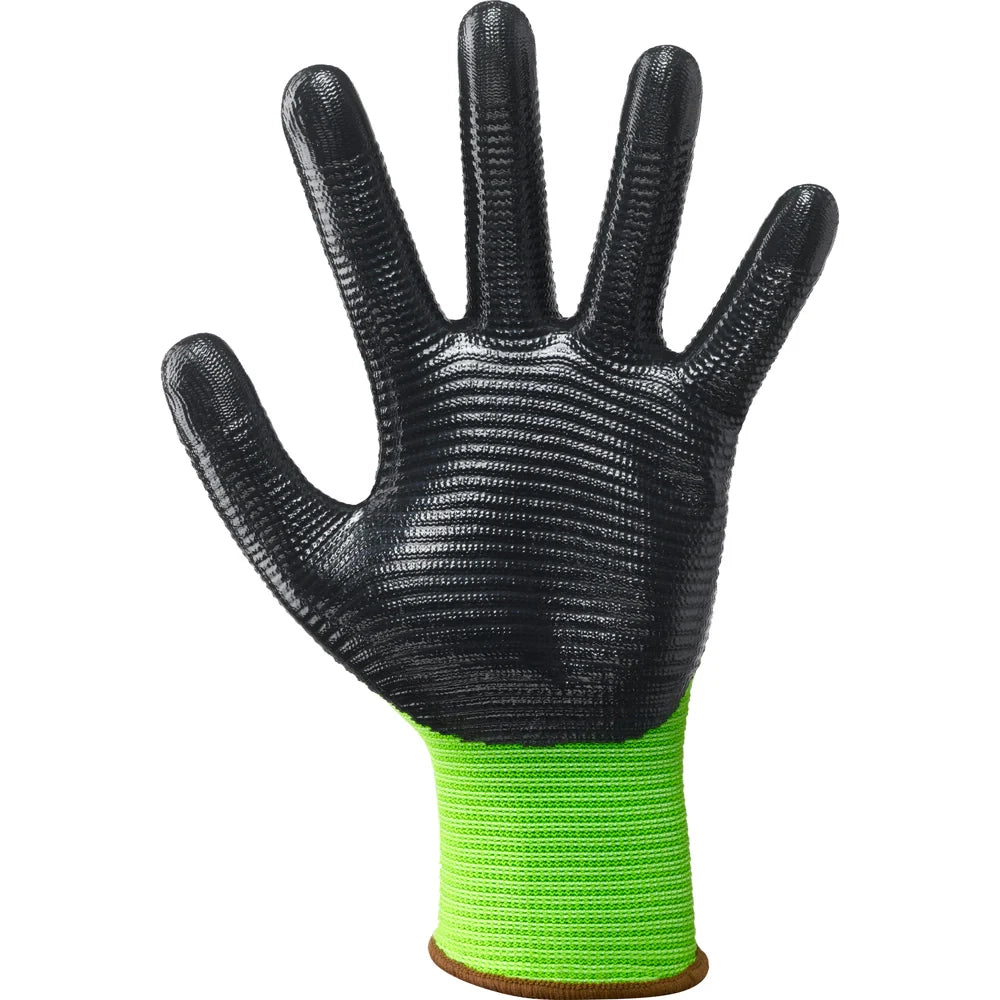 GUANTO PROFESSIONALE 'NBR CRINKLE' NERI Tg. 9 - 12 paia- NERI