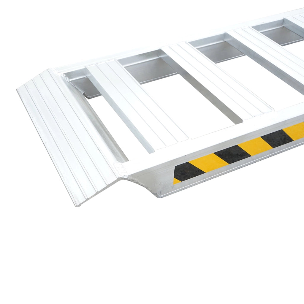 Set di rampe pieghevoli in alluminio da 1 tonnellata per carico/scarico 250x60x10,5 cm