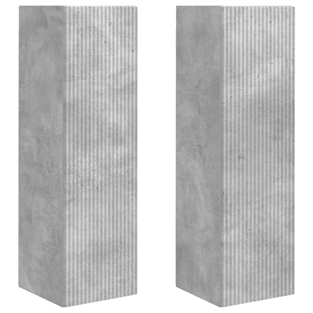 Mobile TV da parete 2 pz-Set di 2 Mobile TV a Muro-Credenza TV Calcestruzzo 30 x 31 x 100 cm