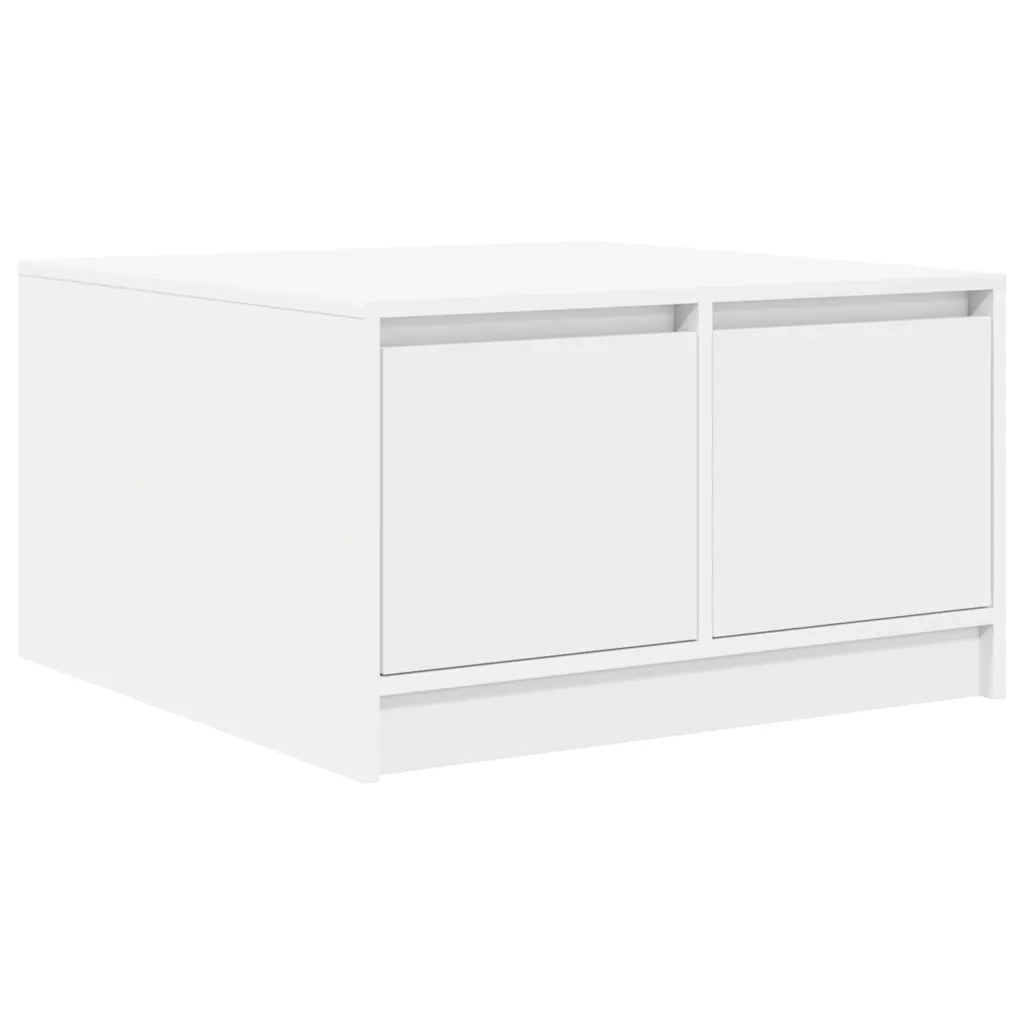 Tavolino da Salotto con Cassetti Bianco 70,5x70x40 cm 3328408