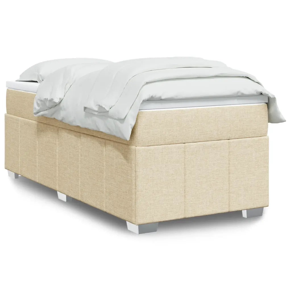 Giroletto a Molle con Materasso Crema 80x200 cm inTessuto 3285433
