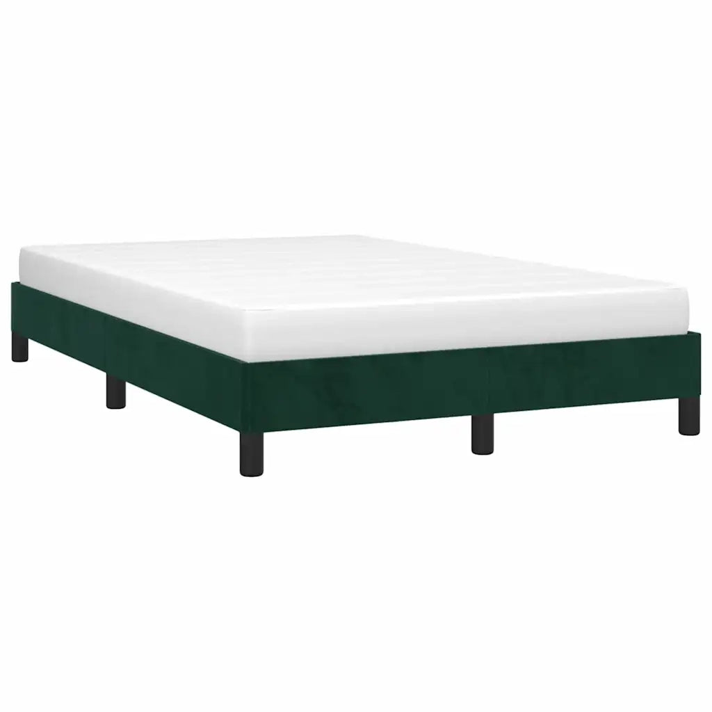 Giroletto senza Materasso Verde Scuro 120x190 cm Velluto