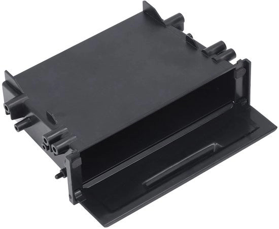 Cassetto di Stoccaggio per Radio - Organizzatore Auto - Multifunzione - Nero - 1DIN - Risparmio di Spazio - Adatto per auto - Formato Compatto