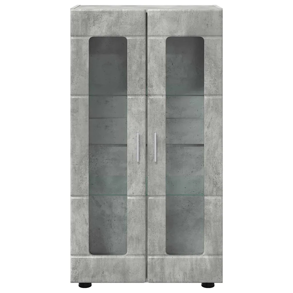 Credenza con porta FLORIN Grigio cemento 55,5 x 29 x 100 cm