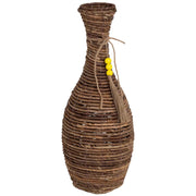 Vaso in foglia di banano naturale marrone, D21,5x57h cm