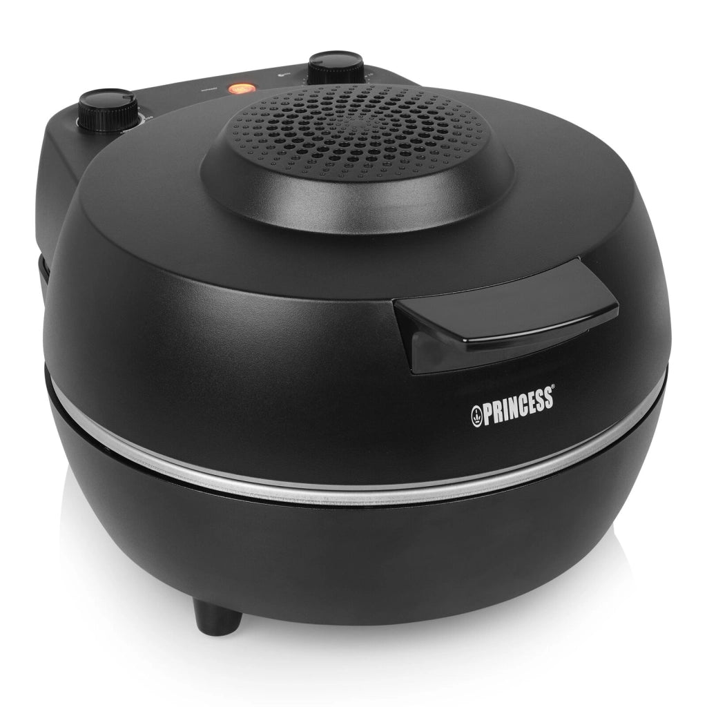 Princess 01.115005.01.001 Forno per Pizza Pro Pietra Ceramica 1200 W 400 °C Diametro 30 cm Timer Termostato colore Nero