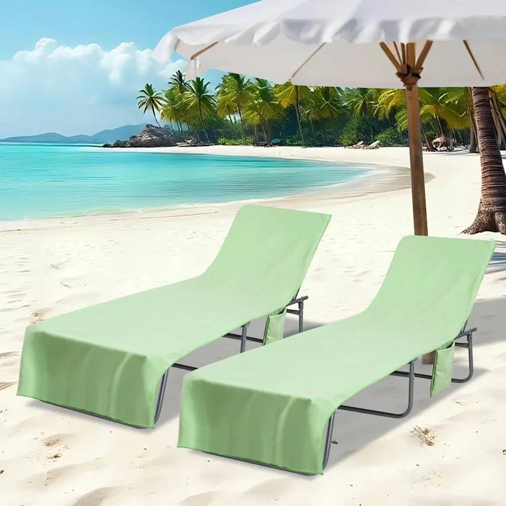 Asciugamani per lettino 2 pcs Verde 210 x 75 cm 42011517