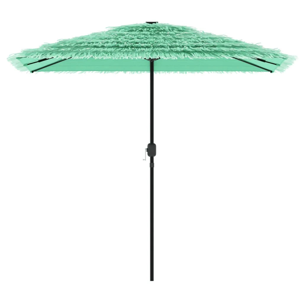 vidaXL Ombrellone Giardino con Palo in Acciaio Verde 248x248x248 cm