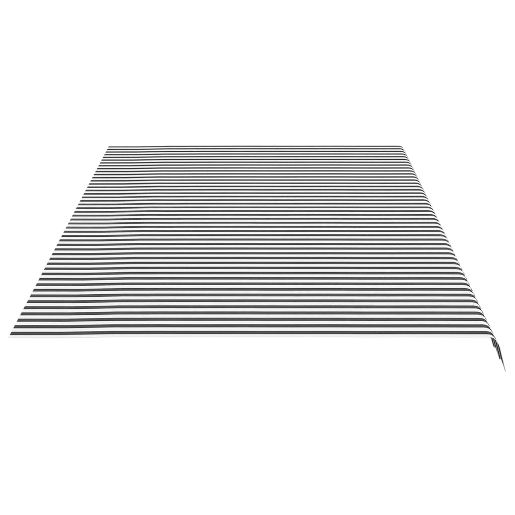 Tessuto di Ricambio per Tenda da Sole Antracite e Bianco 6x3 m cod mxl 15080