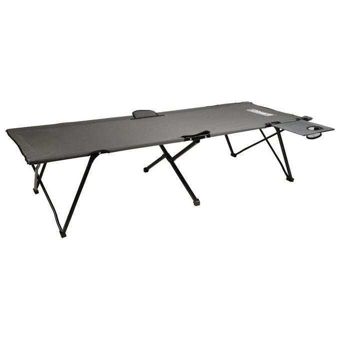Coleman 2176135 Packaway Lettino da Campeggio Pieghevole con Tavolino Rimovibile e Borsa per il Trasporto colore Nero