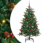 Albero di Natale Artificiale-Albero Natalizio con 150 LED Verde 150 cm 104087