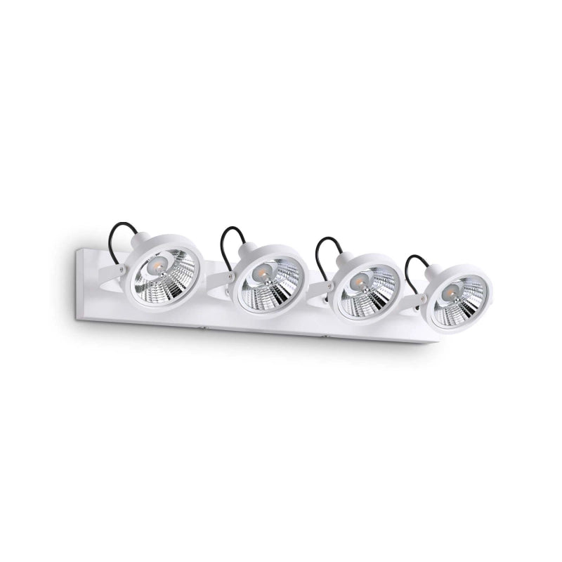 Lampada Da Soffitto Glim Pl4 Bianco Ideal-Lux