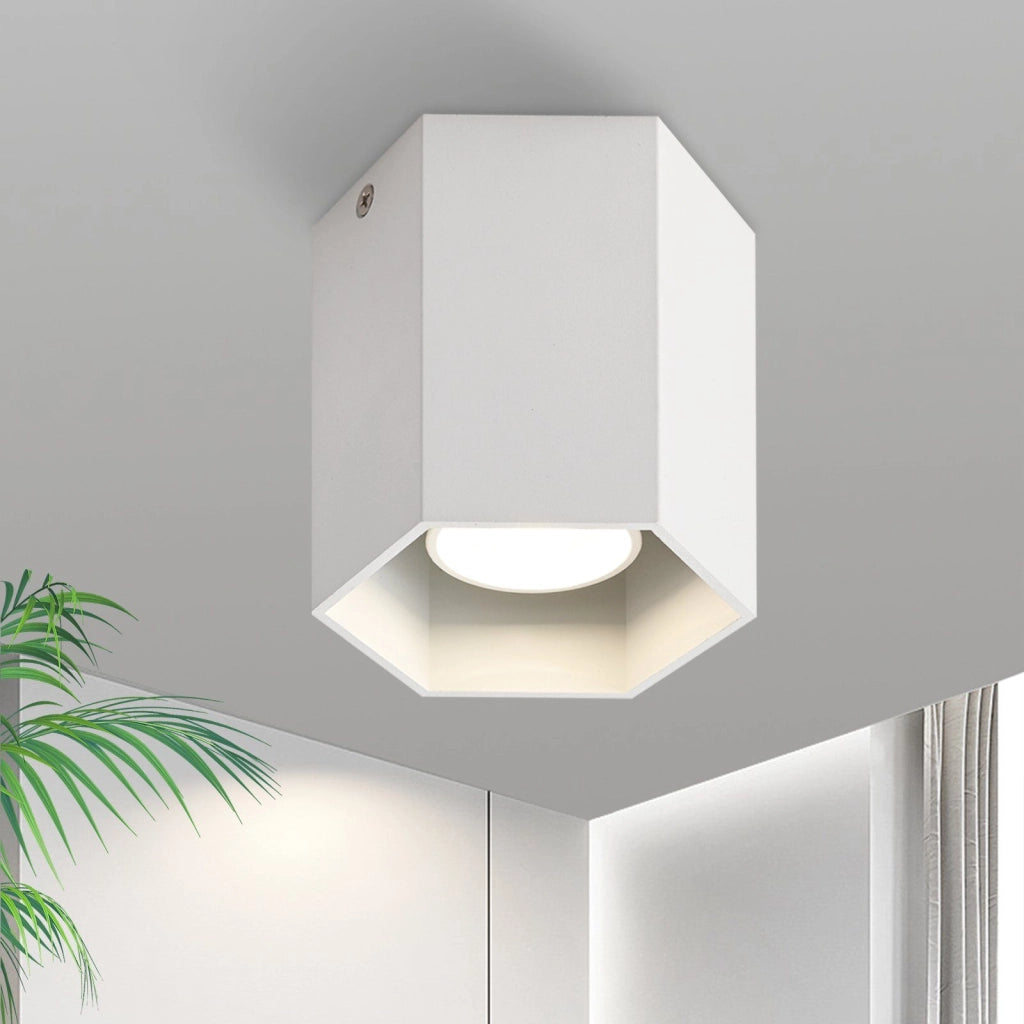 ZMH Faretto da soffitto bianchi alluminio GU10 moderni per sala pranzo corridoio senza lampadina