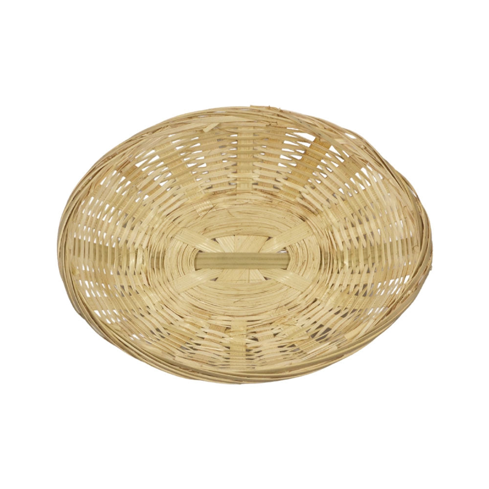 Ceste Cestini espositore intrecciati a nido x10 fibra naturale cm 20 x15,5x h 7