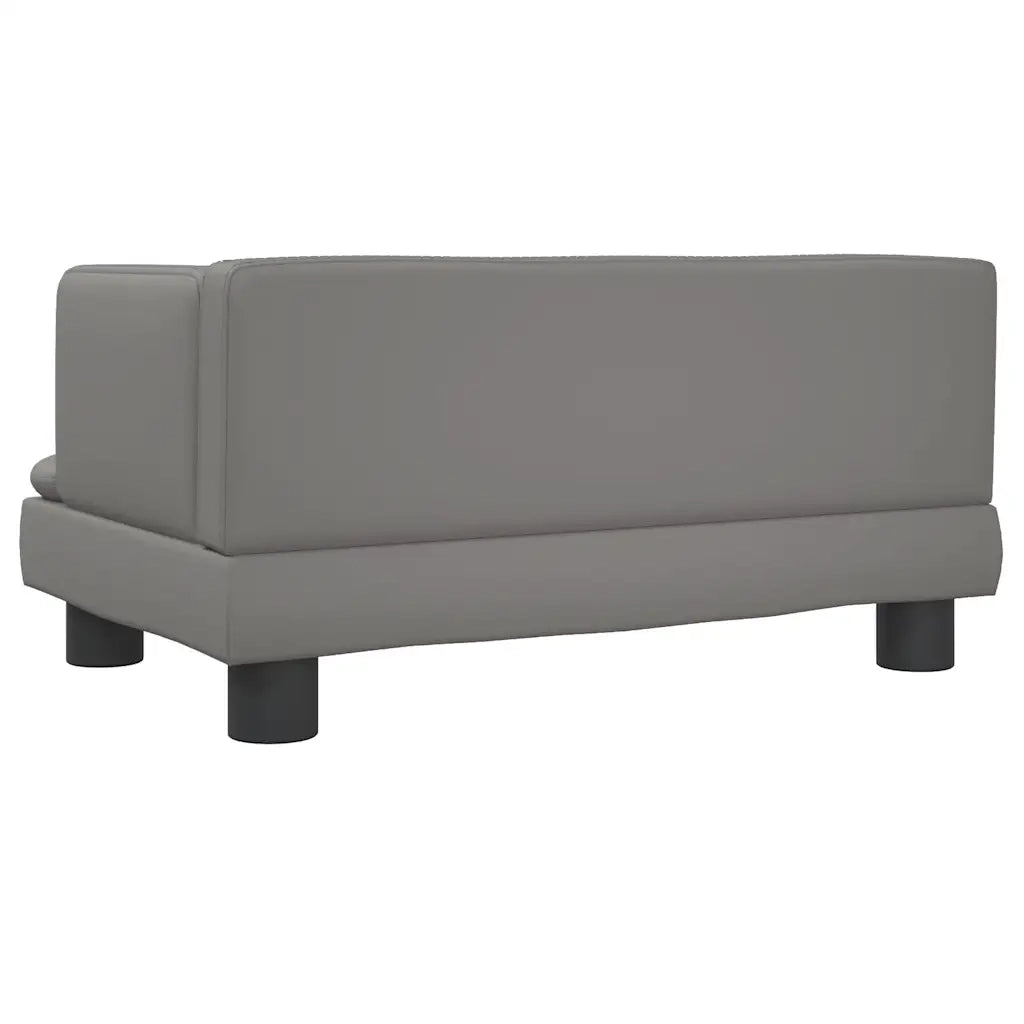 Lettino per Cani Grigio 60x40x30 cm in Similpelle 171916