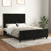 Giroletto senza Materasso Nero 140x190 cm in Velluto 3125814