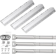 Adattatore di tubo per camino da 308 a 449 cm con diffusore di calore universale da 30 a 72 cm - gasgrill modelli (45629 e 42202) - 3 pezzi