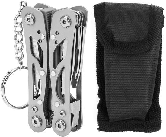 Multitool Vouwbare - Utensile da Campo Multifunzione - Leggero e Pratico per Campeggio e Viaggi - Ideale per Avventurieri - Progettato per essere Compattibile - Utile per l'Outdoor