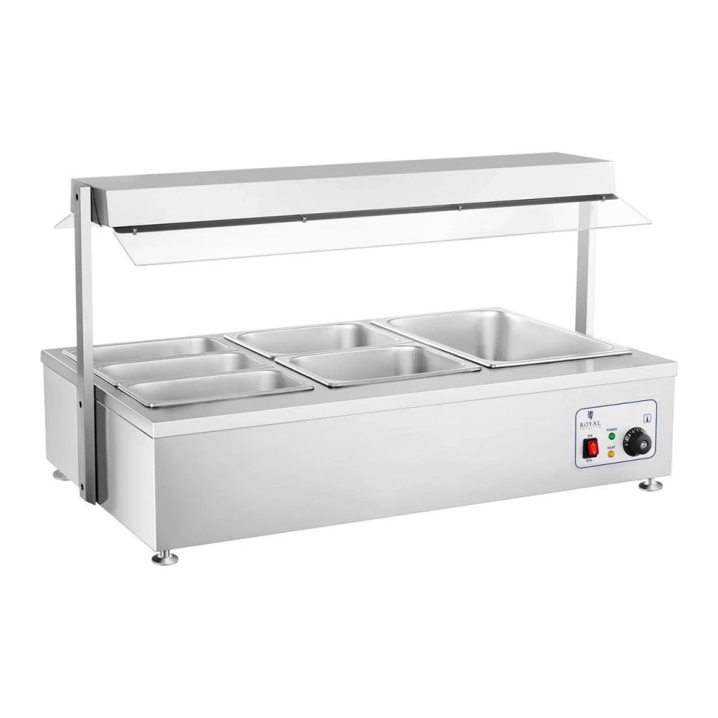 Bagnomaria 1700 watt - 6 teglie GN - con scomparto carne 14_0000561
