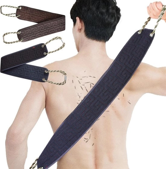 Scrubber a doppia faccia per la schiena da utilizzare nella doccia, doppia spazzola per la schiena con manici, spazzola esfoliante a doppia faccia con manici, scrub per la schiena da utilizzare nella doccia, scrub corpo per il lavaggio della schiena
