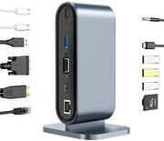 Hub USB c multifunzionale per laptop con stazione di caricamento cavo integrata USB 3.0 - fino a 5 Gbps per la trasmissione di grandi file in pochi secondi