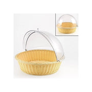 Cestino per pane rotondo professionale con cupola in paglia 53x33x10