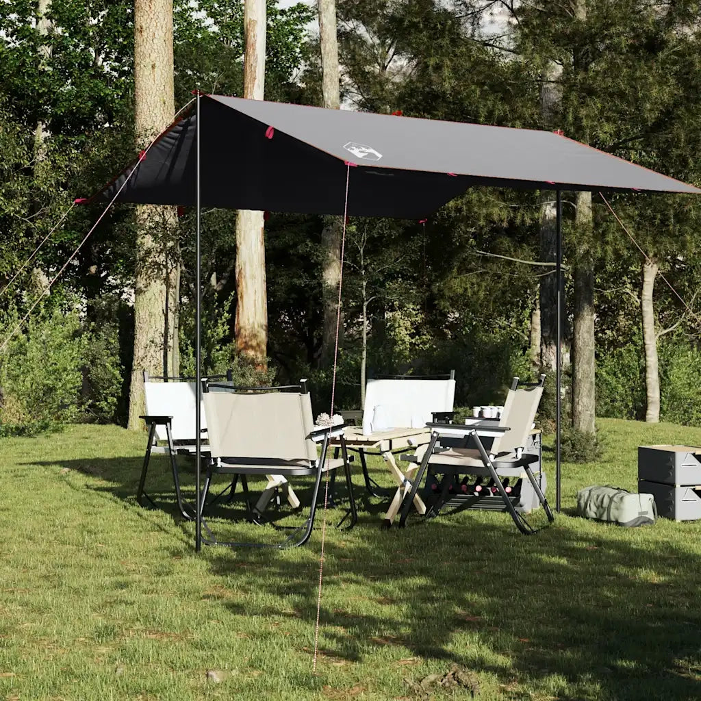 Telone da Campeggio Grigio/Arancione 300x294 cm Impermeabile 94651