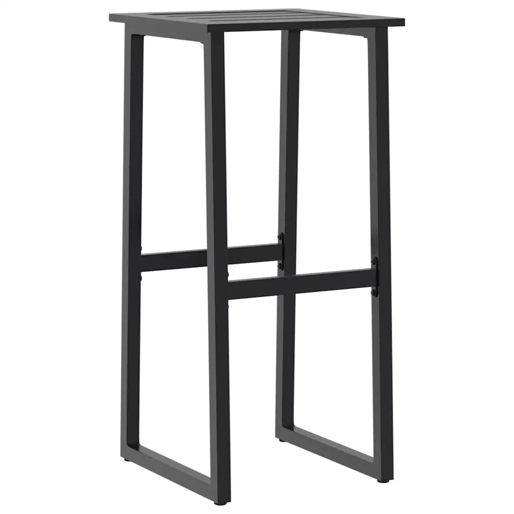 Set Bar da Giardino 9pz Nero in Acciaio Verniciato a Polvere 3283754